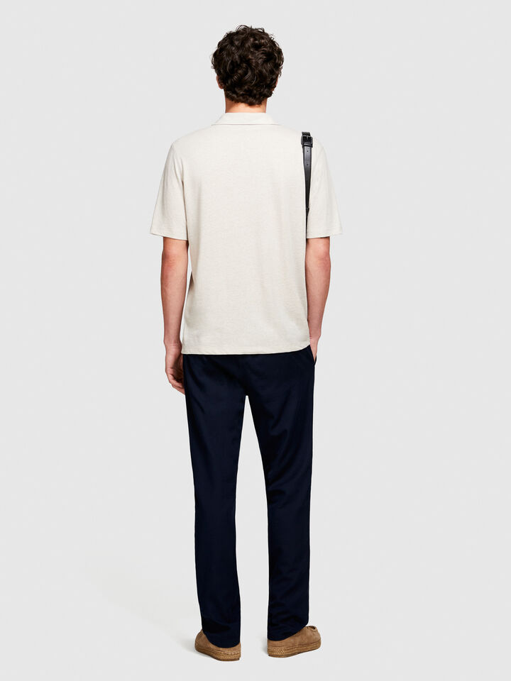 Regular fit polo - men's polos - Beige | Sisley image number 3